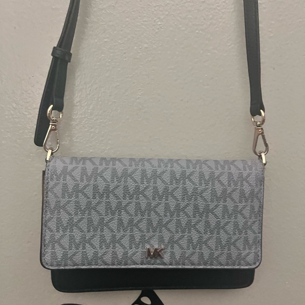 Michael Kors Gray and Blue Women's Bag